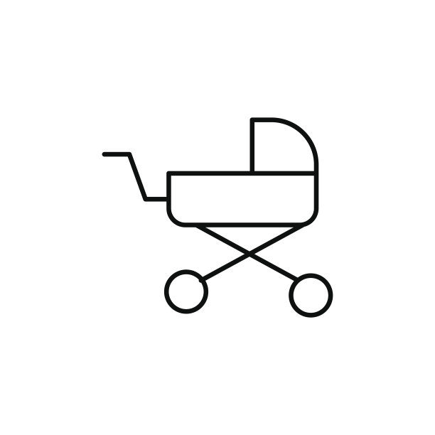 婴儿推车的图标图片下载