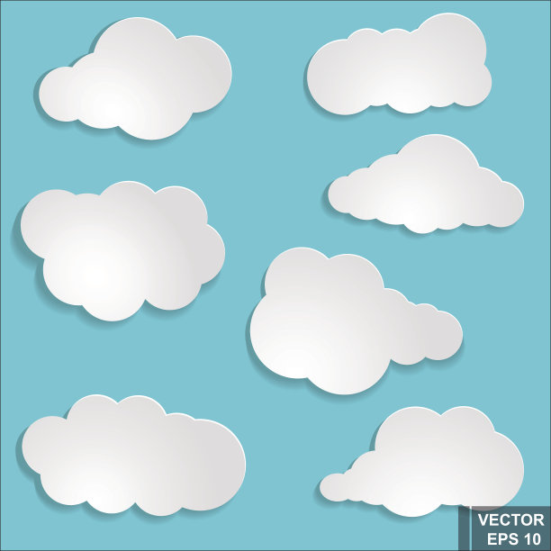 云。集。天空。天气。为你的设计。素材图片