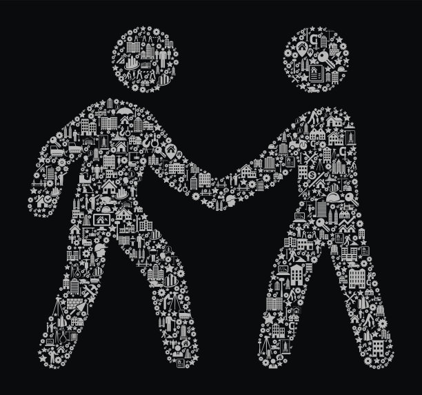 交易建筑行业矢量图标模式图片下载