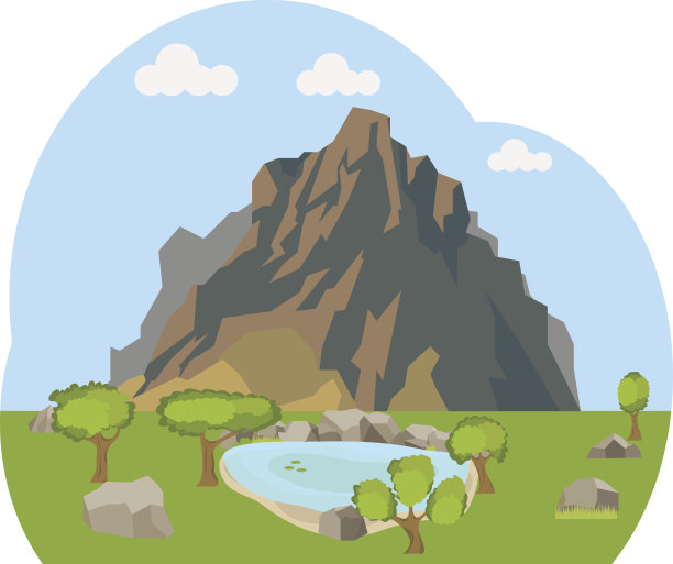 有山有湖图片下载