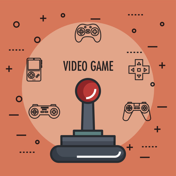 游戏手柄图标电子游戏控制器符号图片下载