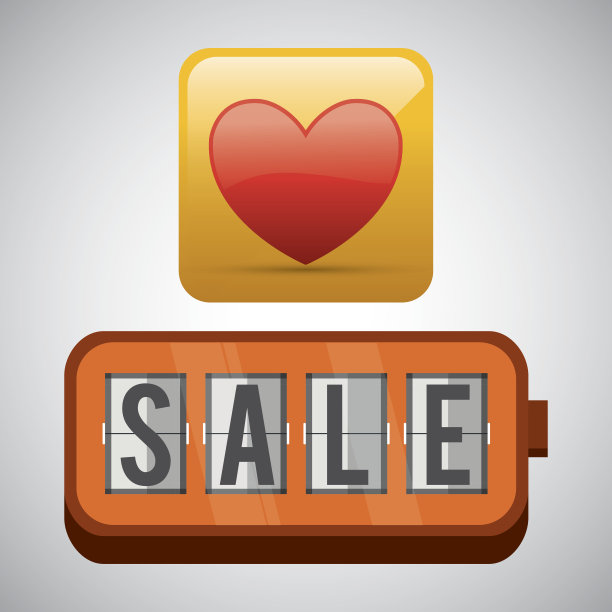 设计销售。社交媒体图标。电子商务概念，矢量插图图片下载