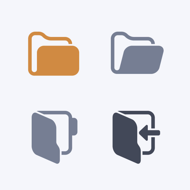 文件夹-碳图标图片下载