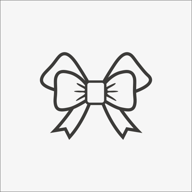 节日蝴蝶结图标图片下载
