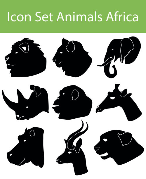 图标设置非洲动物图片下载