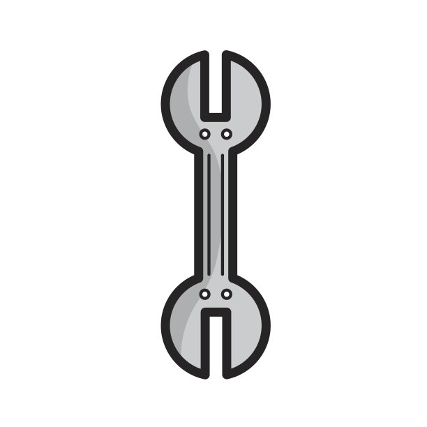灰阶机械扳手工具维修保养图片下载