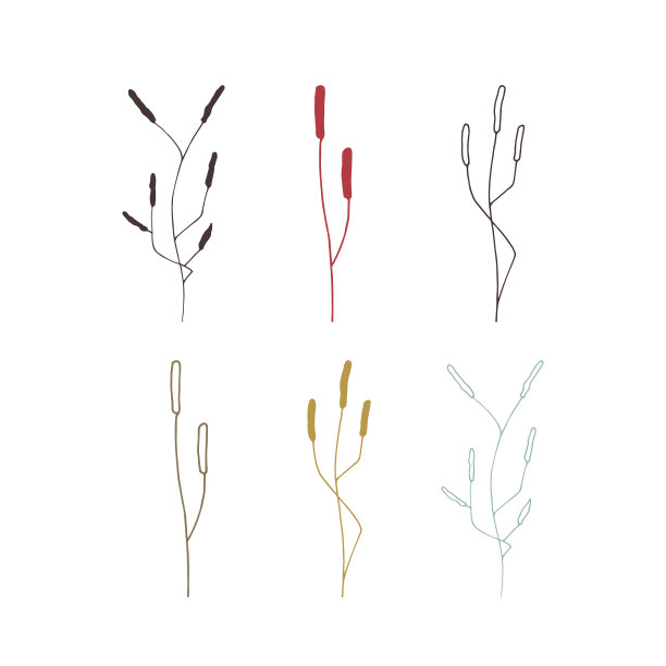 矢量圣诞花元素图片下载