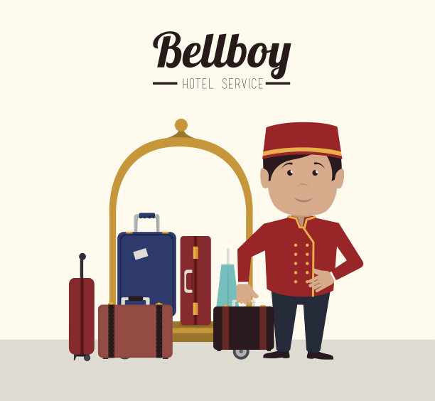 酒店设计，矢量插图图片下载