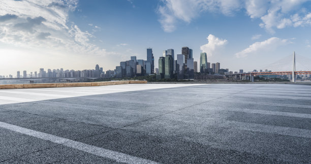 中国重庆，全景天际线和空路建筑图片下载