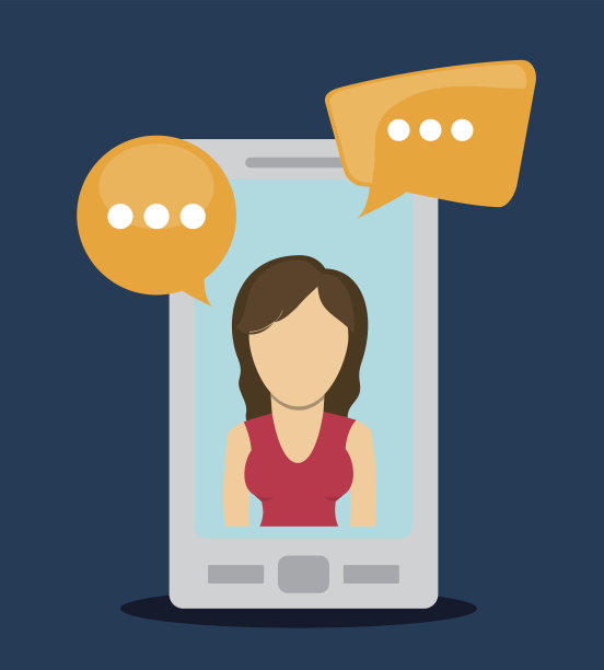 图形聊天设计，可编辑矢量图片下载