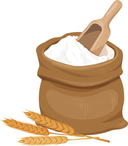 面粉和小麦袋图片下载