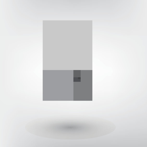 黄金比例。封面模板。图片下载