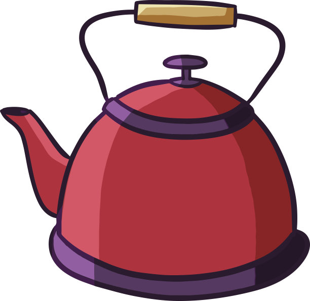 红紫色的水壶。图片下载