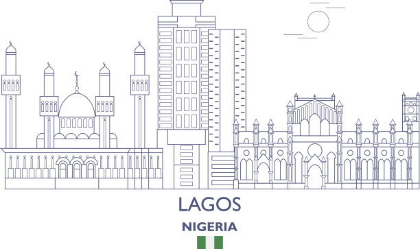 尼日利亚拉各斯城市天际线图片下载