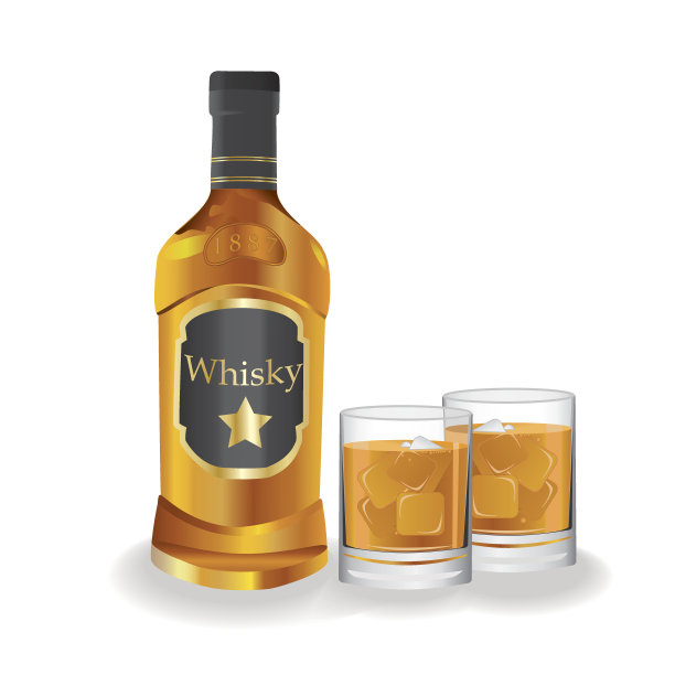 瓶子和姑娘和威士忌图片下载