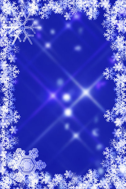 雪花框架图片下载