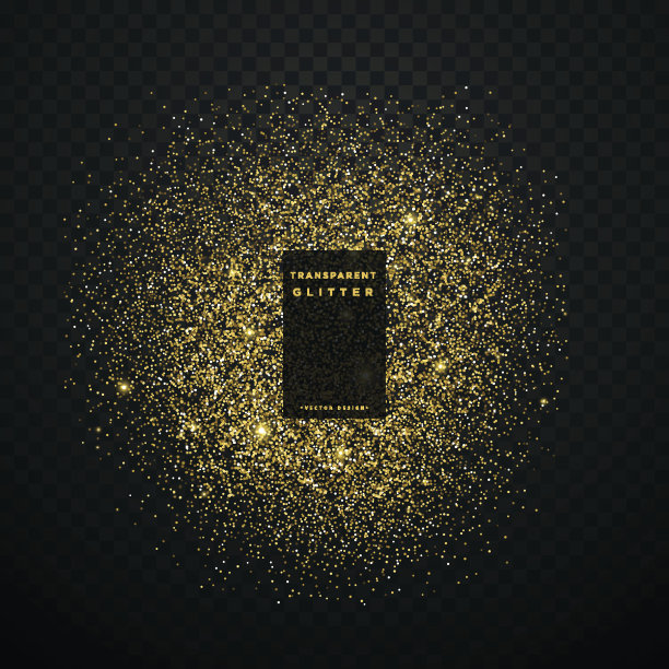 金色的闪光爆炸闪闪发光的五彩纸屑背景素材图片