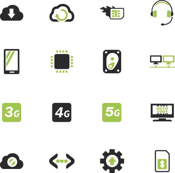 移动连接图标集图片下载