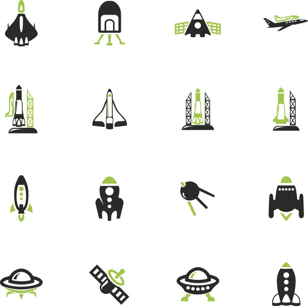 太空平台图标集图片下载
