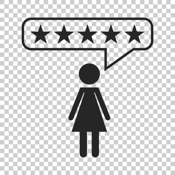 客户评论、评级、用户反馈概念矢量图标。在孤立背景上的平面插图。图片下载