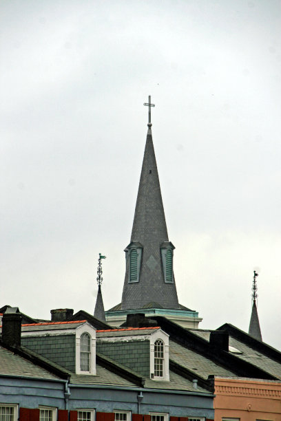 塔尖多云的天空新奥尔良洛杉矶图片下载