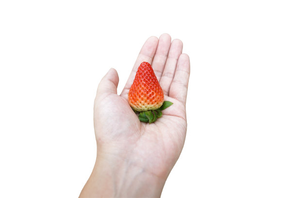 手拿草莓图片下载