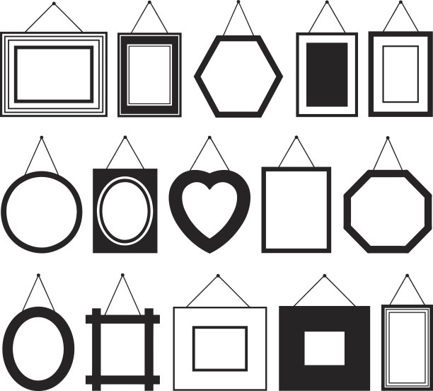 一套不同的相框图片下载