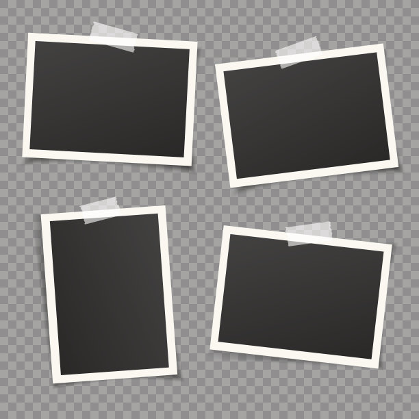 复古矢量相框。图片下载