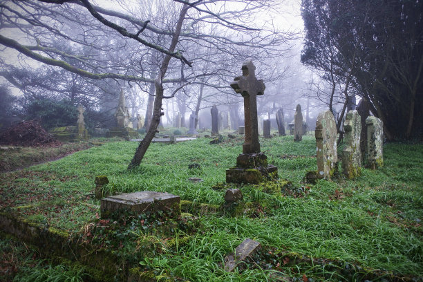 康沃尔的圣丹尼斯教堂。素材图片