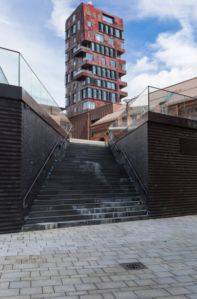 汉堡的红砖建筑图片下载