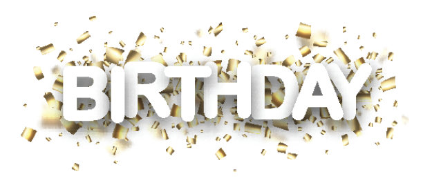 生日贺卡和五彩纸屑。图片下载