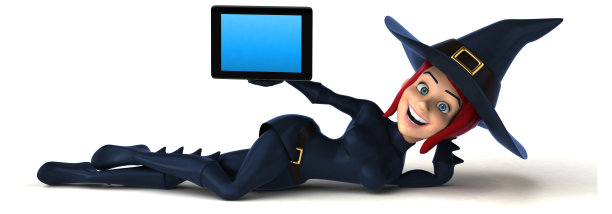 女巫- 3D插图图片下载