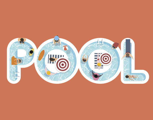 向量的夏季感觉设计与字池图片下载