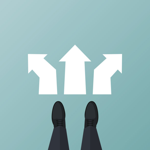 决定方向矢量图片下载