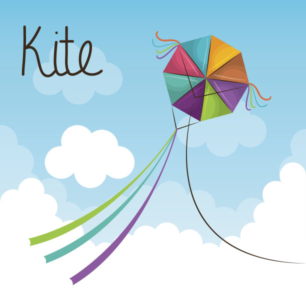 风筝玩具飞行的图标图片下载