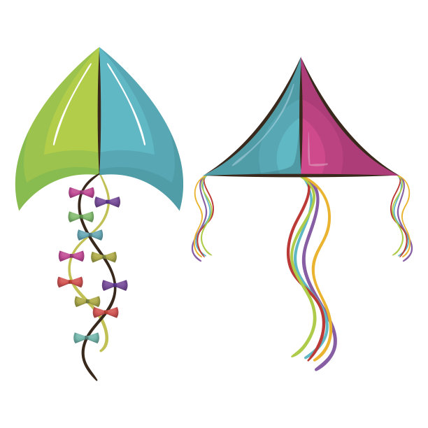 风筝玩具飞行的图标图片下载