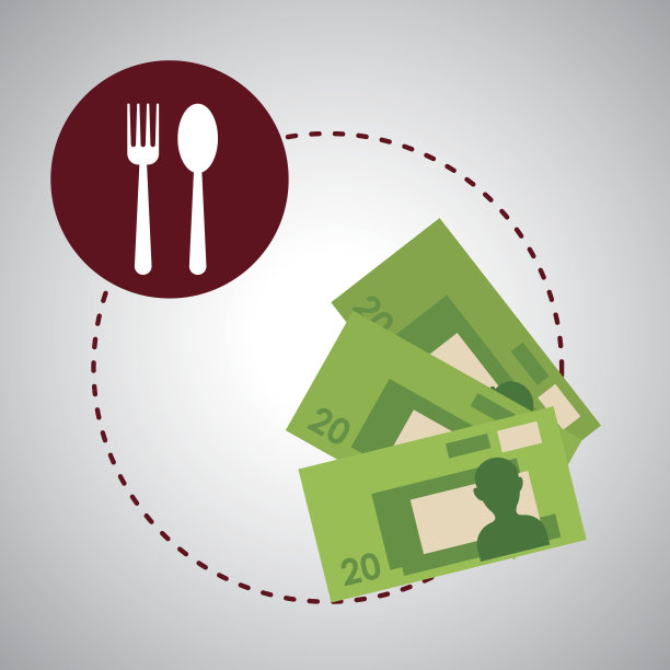 菜单设计。账单图标。餐厅概念图片下载