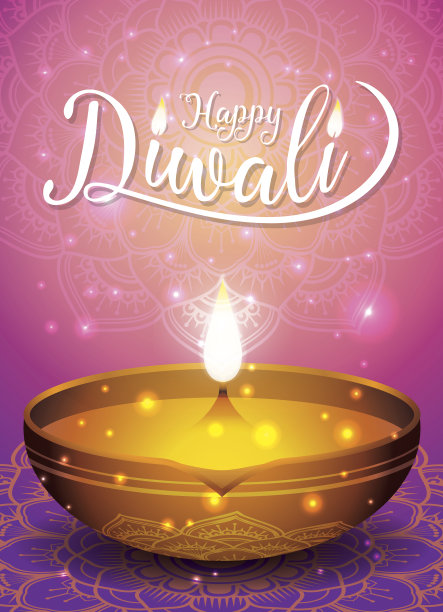 排灯节传单和海报背景图片下载