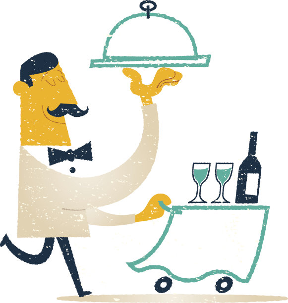 餐厅服务员图片下载