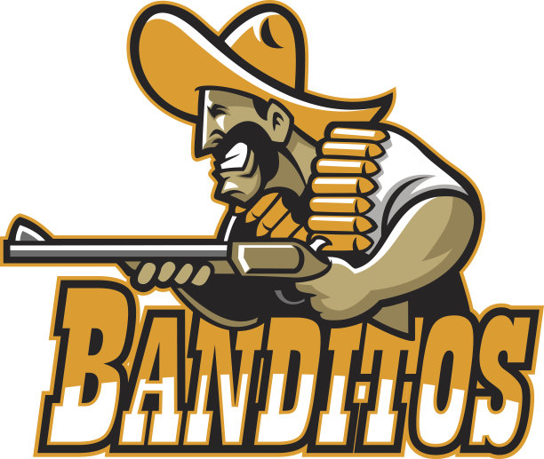 墨西哥吉祥物瞄准猎枪图片下载