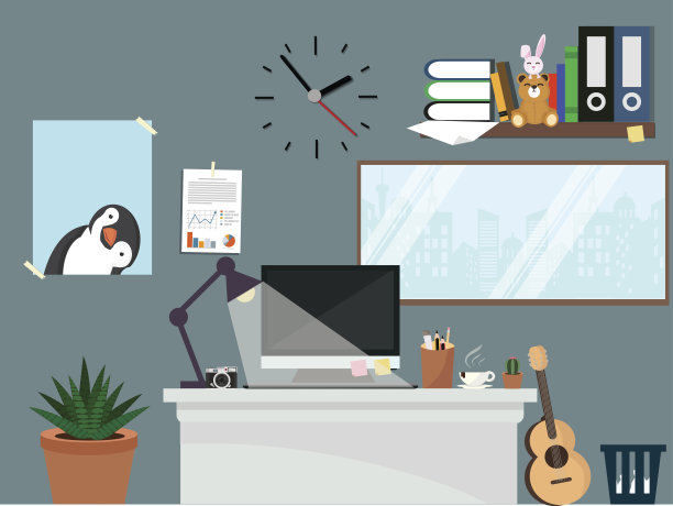 办公室室内工作空间图片下载