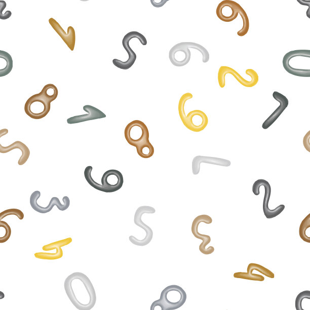 数学无缝模式。儿童橡皮泥人像。图片下载