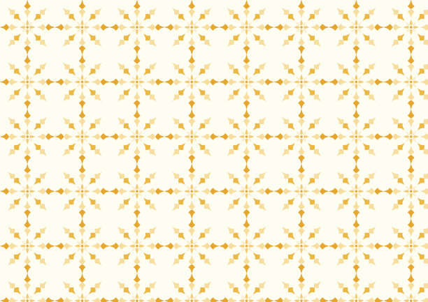 黄色古董花和箭头图案在柔和的背景图片下载