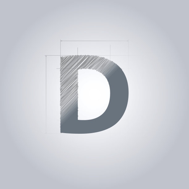 字母D标志。字母标识式建筑设计图片下载