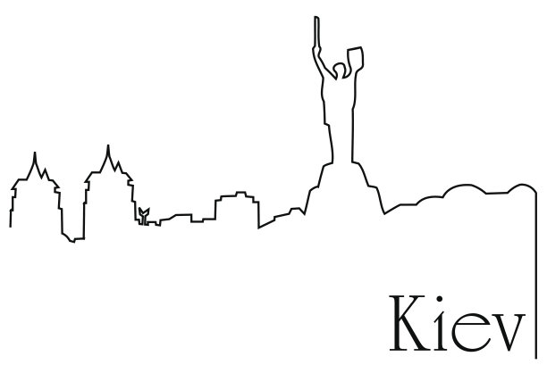 基辅市画一条线图片下载