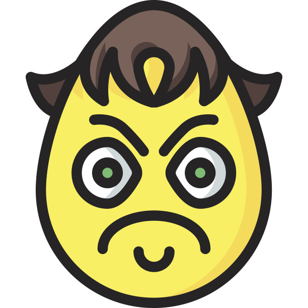 愤怒Emoji图标图片下载