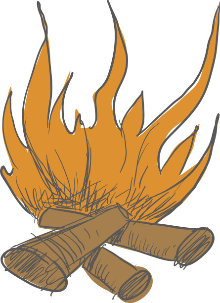 篝火燃烧图片下载