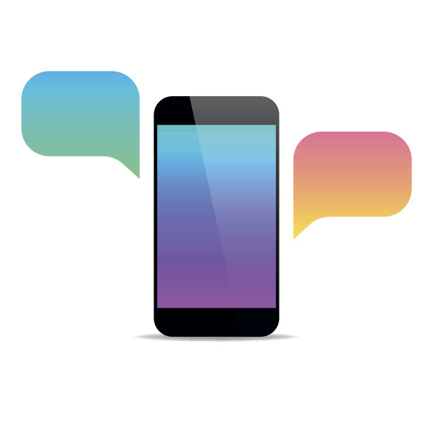 智能手机与语音泡泡图片下载