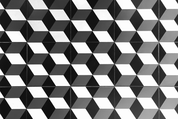 现代陶瓷地砖的照片形象与奇妙的罗马地砖图案。图片下载