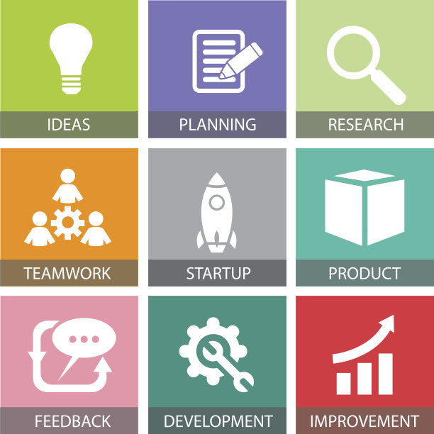 创业的概念。矢量图图片下载